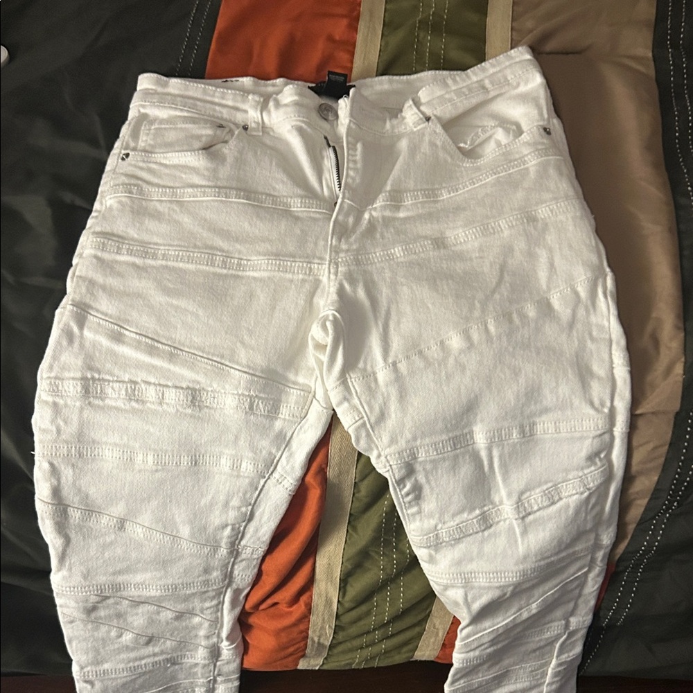 Forever 21 White Skinny Jeans for Men